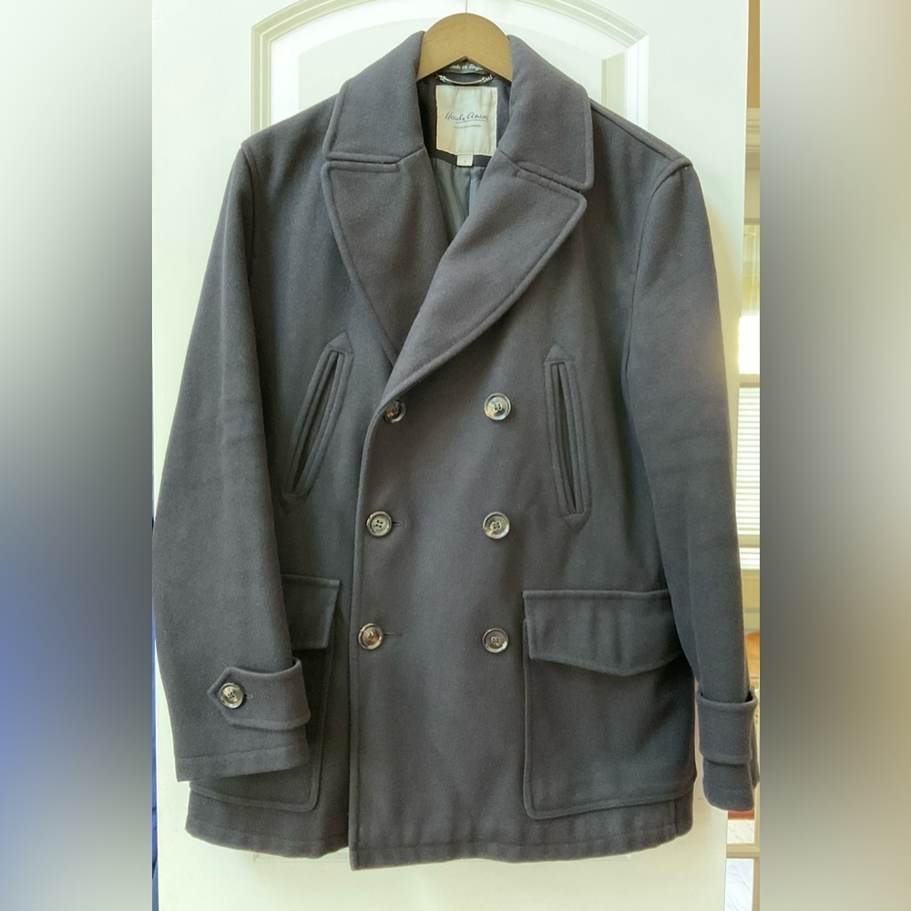 Hardy Amies Men’s Wool Peacoat